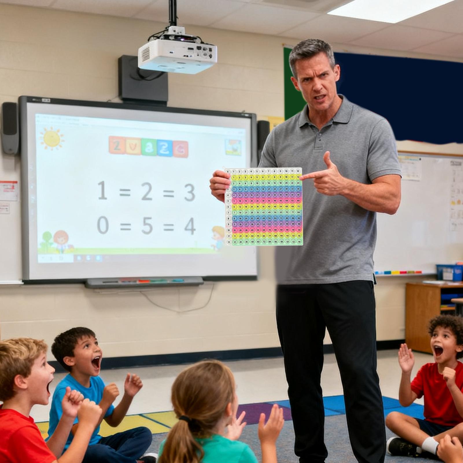 Board Game For Kids - Multiplication Push Button Board formula practice