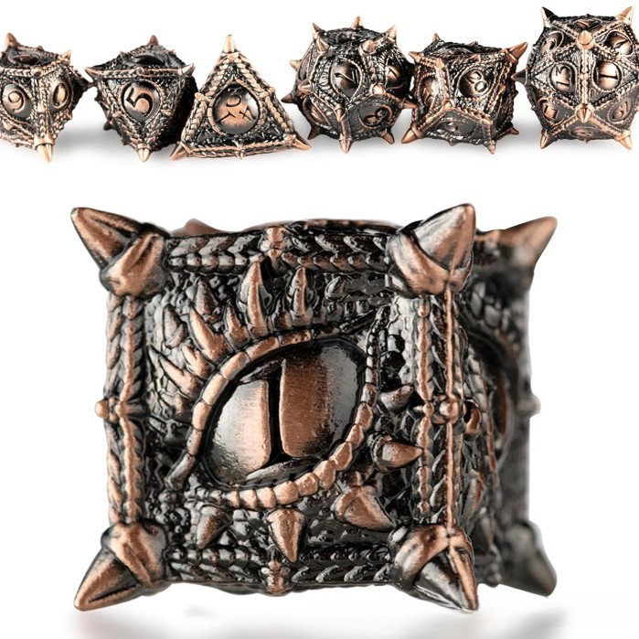 Dice Tower Wooden - Dungeon and Dragon Metal Dice DND