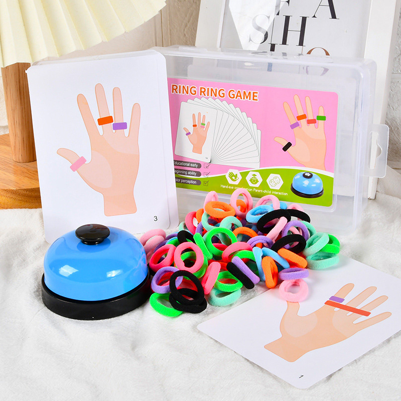 Board Game With Questions - Kids Finger Ring Board Game Color