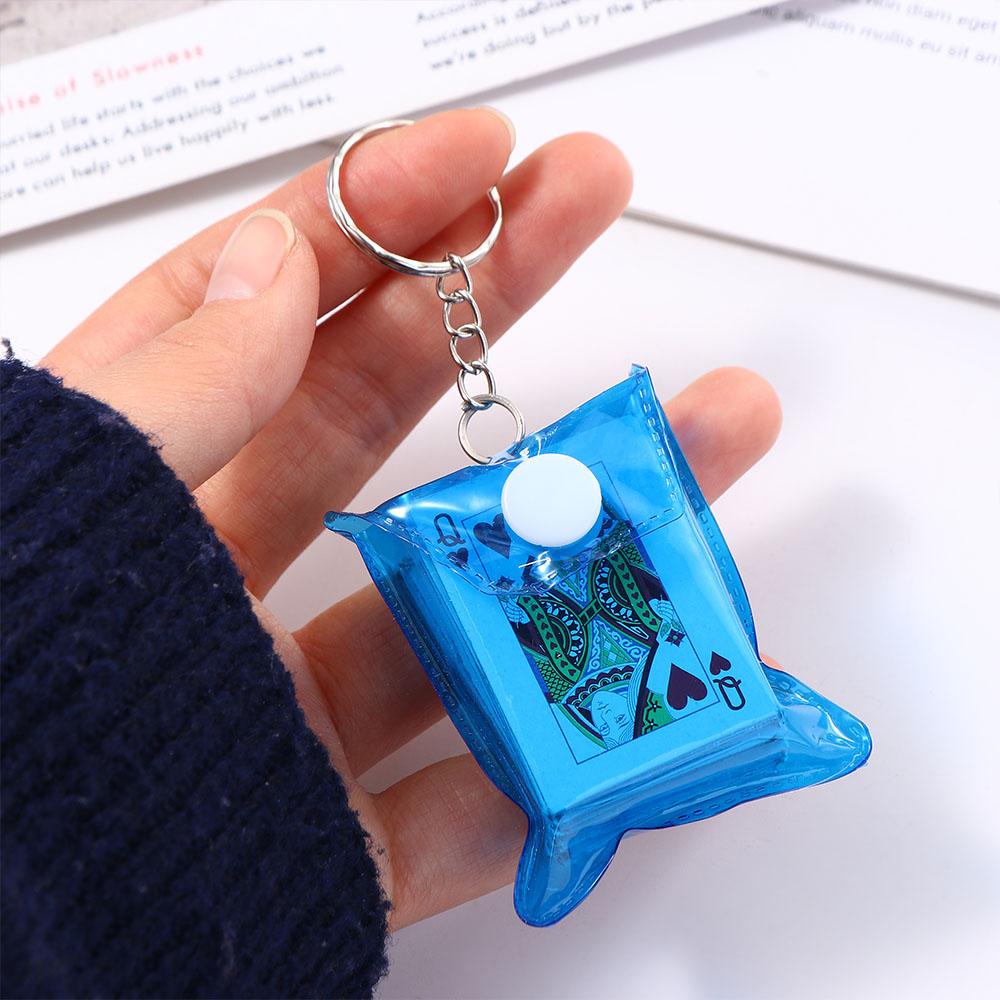 Board Game With Questions - Portable Mini Playing Cards Poker Keychain