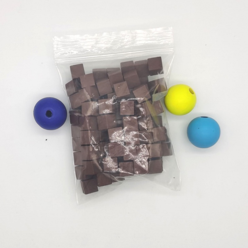100Pcs/lots 10mm Wood Cubes Co - đánh giá và giá Board Game Bang