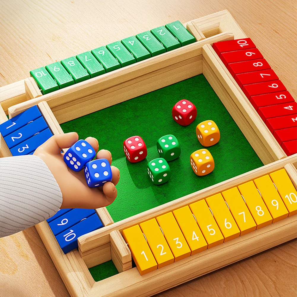 Six Sided Flipping Game Wooden - đánh giá và giá Board Game Flip 7