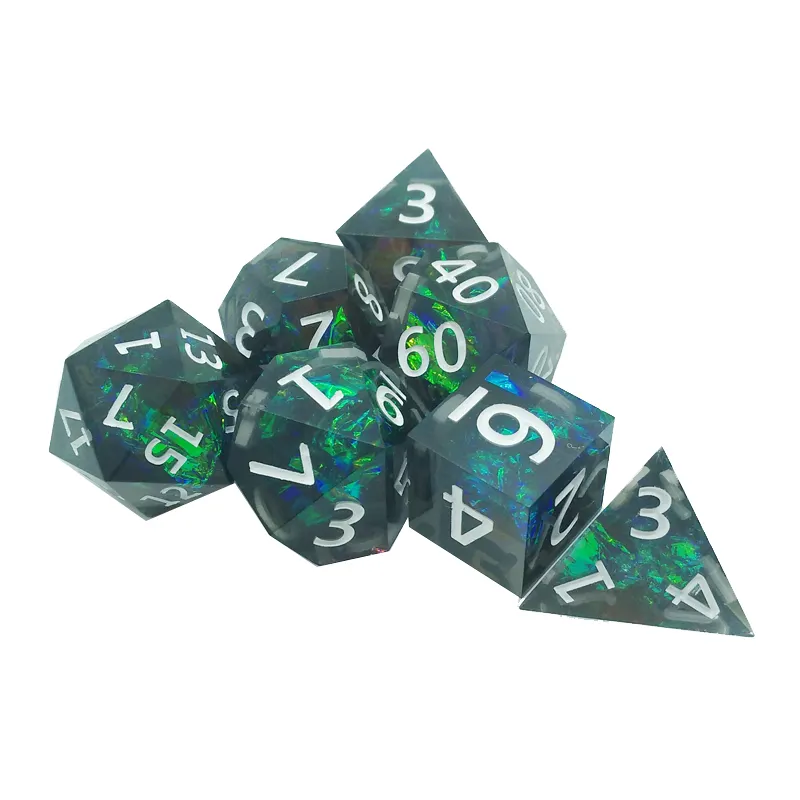 7PCS resin sharp polyhedral di - đánh giá và giá Board Game With Questions