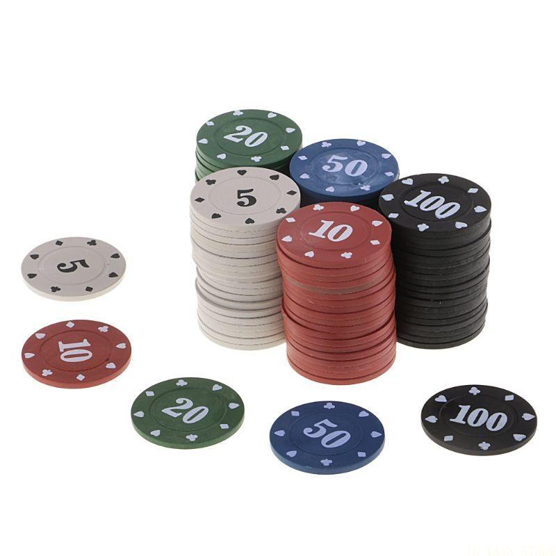 M5TC 100 Cái 5 Màu Chip Nhựa C - đánh giá và giá Board Game Vault