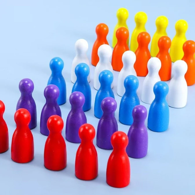 100 Pcs Colorful Wooden Chess  - đánh giá và giá Board Game With Questions