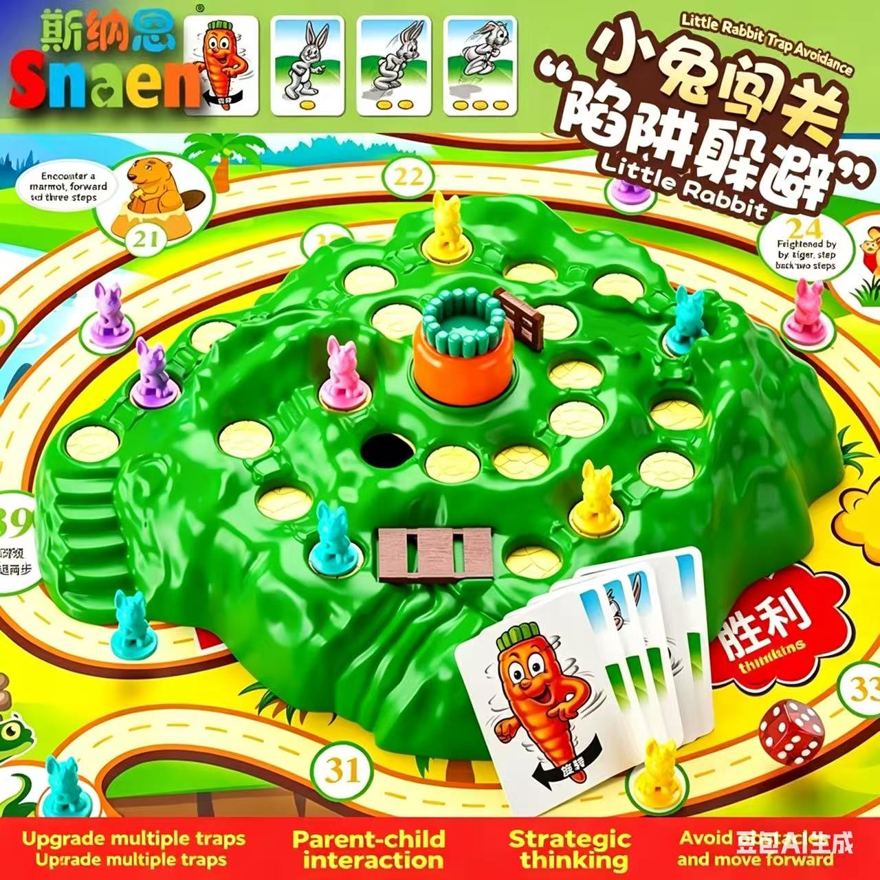 Hot Sale Fun Toy Rabbit Trap U - đánh giá và giá Board Game Saboteur