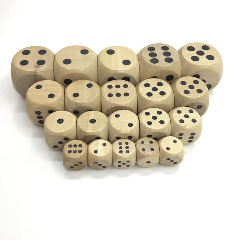 New 100 pcs pack games 12/16/2 - đánh giá và giá Dice Tower Wooden