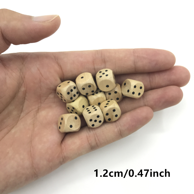 New 100 pcs pack games 12/16/2 - đánh giá và giá Dice Tower Wooden