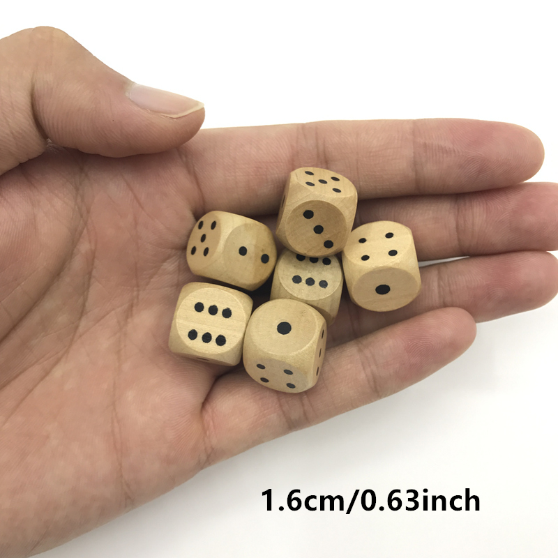 New 100 pcs pack games 12/16/2 - đánh giá và giá Dice Tower Wooden