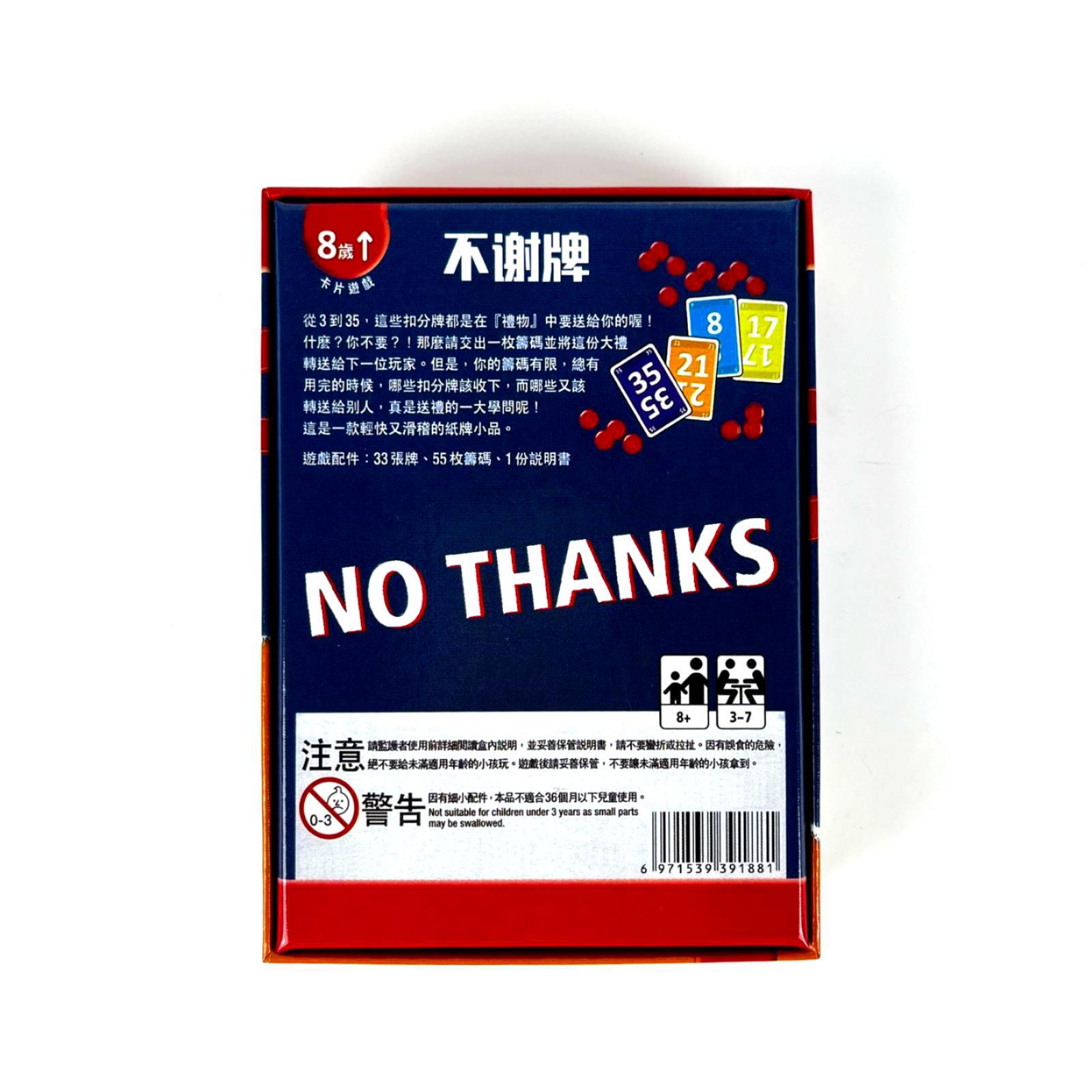 No Thanks Board Game - Fun Str - đánh giá và giá Board Game Bang