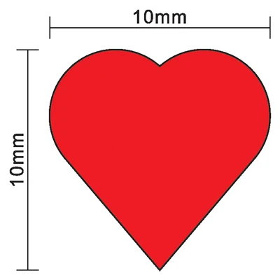 100Pcs 10mm*5mm Red Heart Shap - đánh giá và giá Board Game Bang