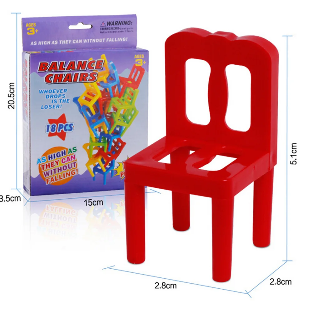 18Pcs/Set Balance Chairs Board - đánh giá và giá Board Game Saboteur